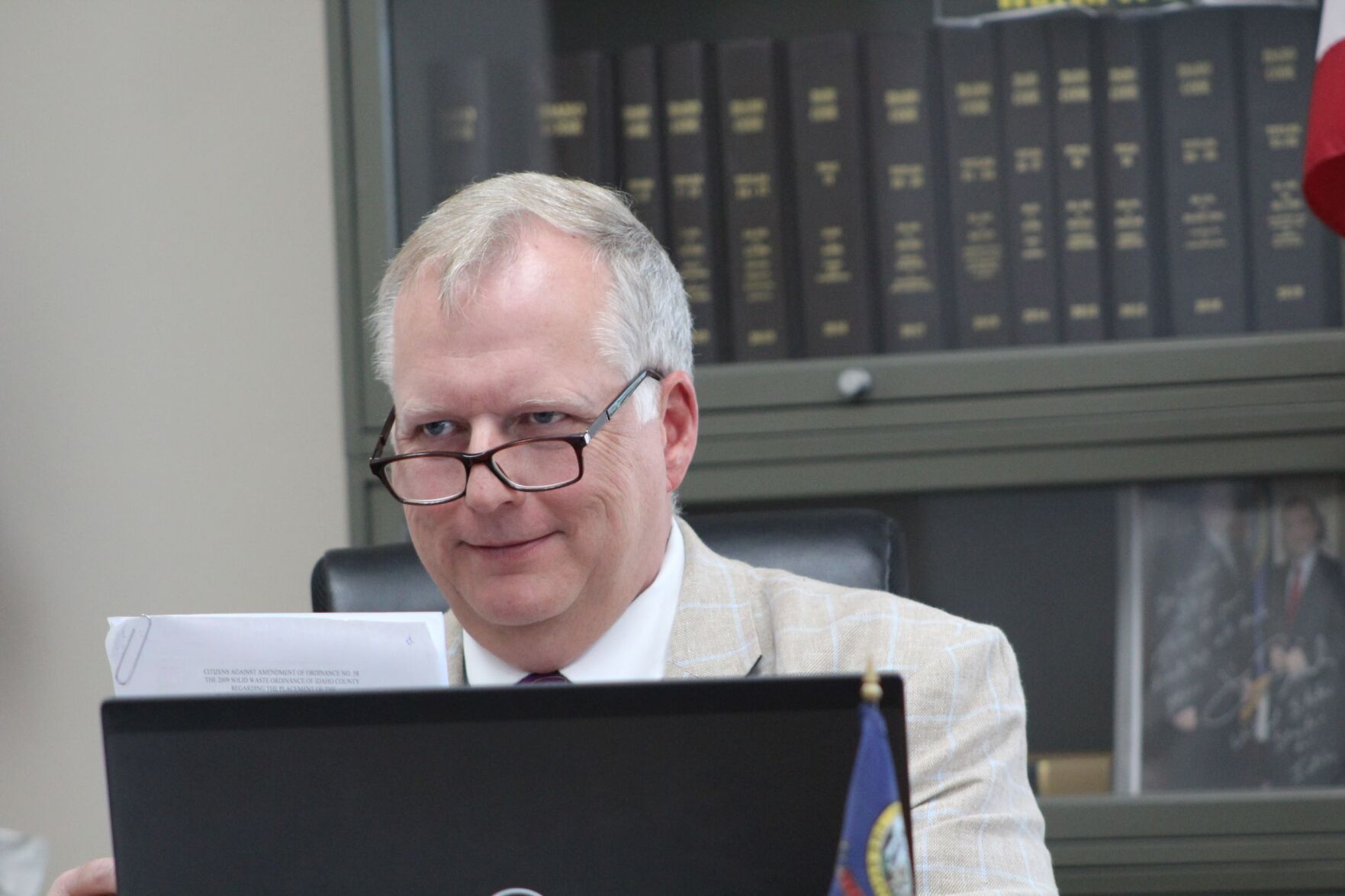Skip Brandt at meeting photo